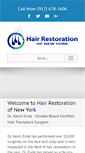 Mobile Screenshot of hairrestorationofnewyork.com